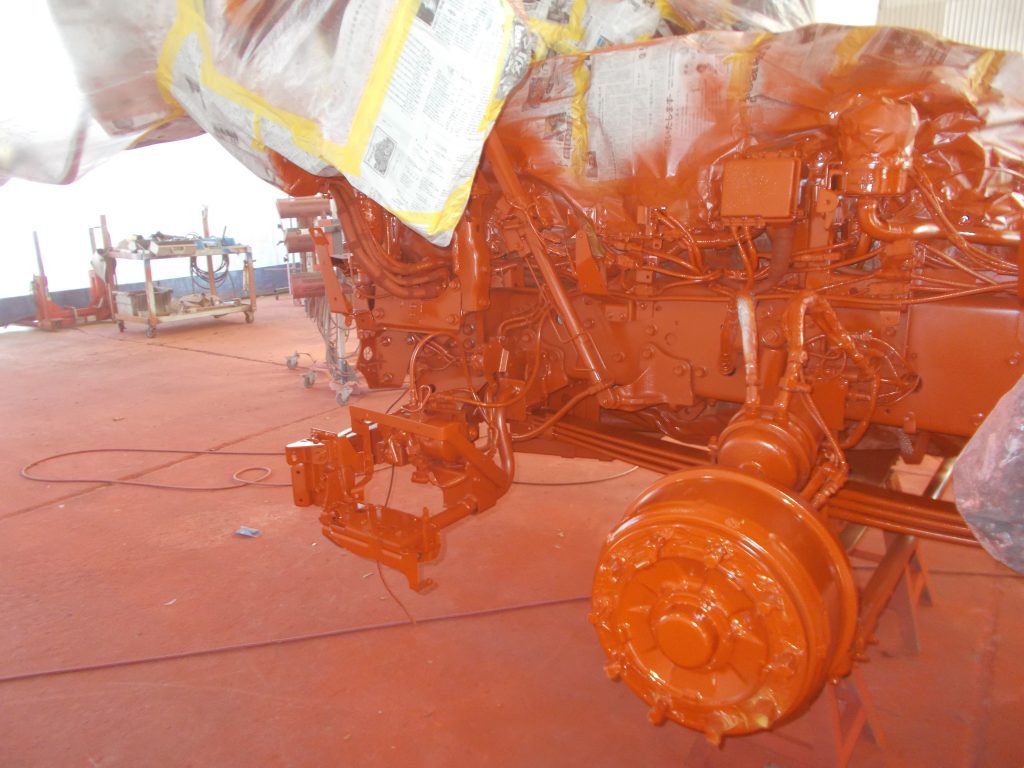 日野プロフィア下回り防錆塗装