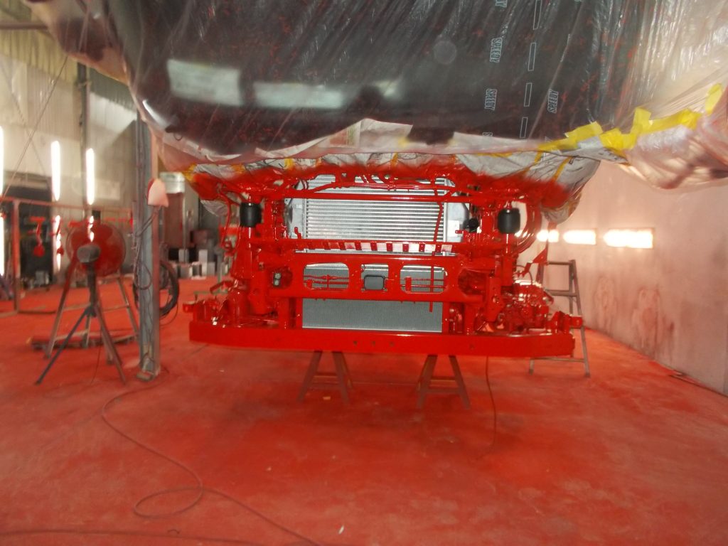 日野プロフィア下回り防錆塗装