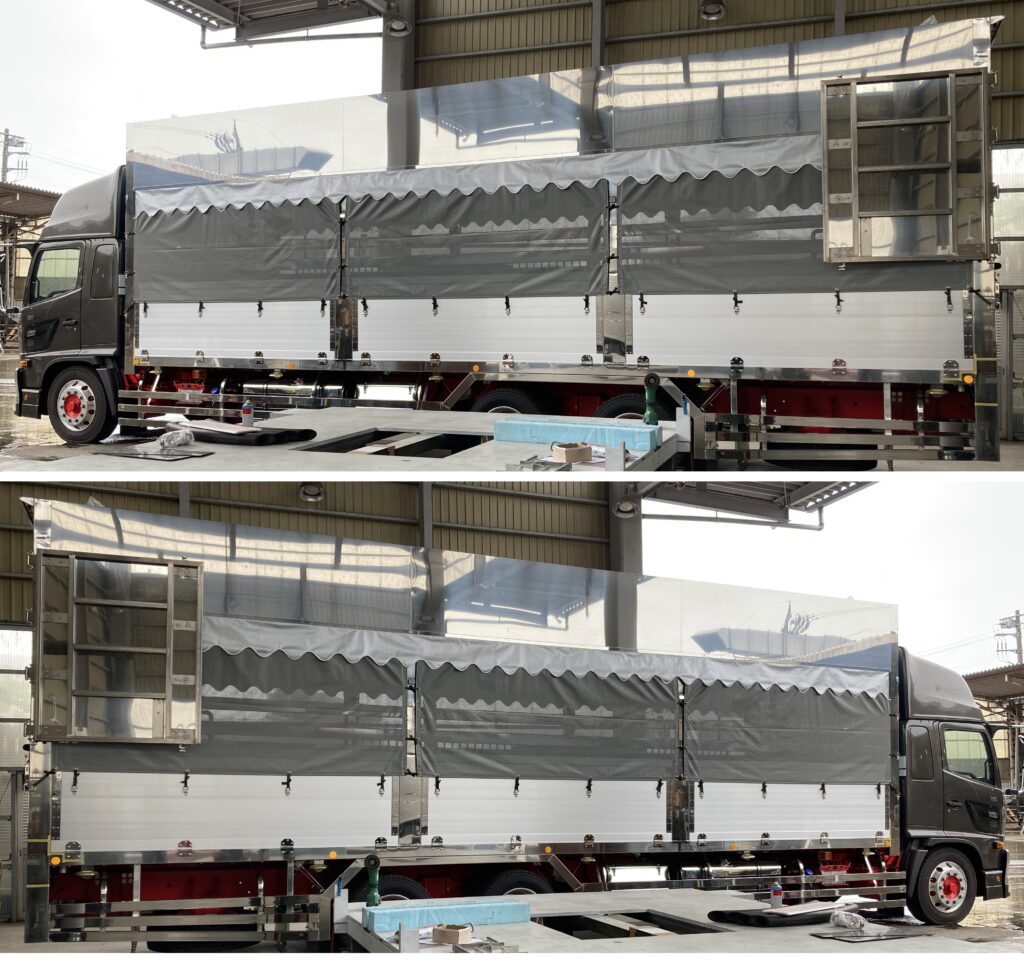 家畜運搬車 柳沼ボデー工場 畜産 新車 製造 牛 豚 養豚 家畜車